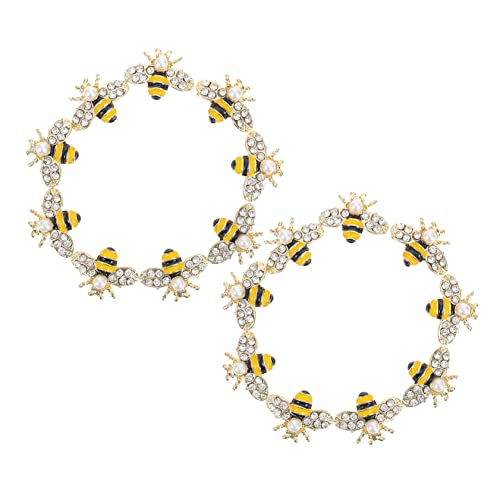 DECOMELODY 1 Satz Nail-art-zubehör Beheizte Handschuhe Rosa Kopfbedeckung Reize Dekorative Haarkämme Albern Juwelen-nagel-ornamente Bienen-aufkleber Sackleinen Nagel Charms Strass Golden 20st von DECOMELODY