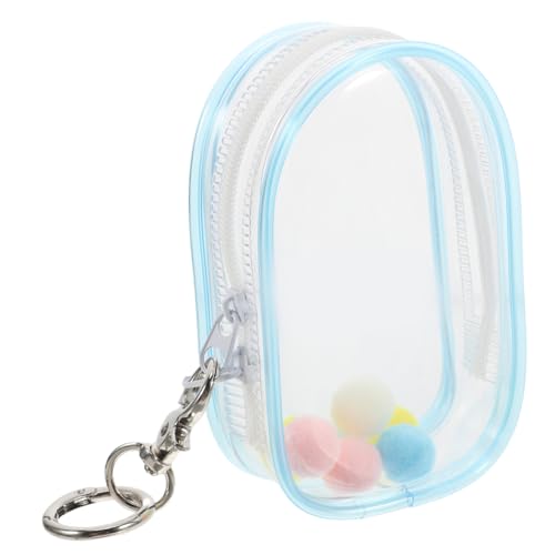 DECOMELODY 1 Set Babytasche Sammeletui Transparente Tasche Schlüsselanhänger Puppenetuis Zur Präsentation Von Minifiguren Präsentationstasche Mit Reißverschluss Präsentationstasche von DECOMELODY