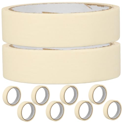 DECOMELODY 10 Rollen Nahtband Klebeband Fliesen Abziehen Und Aufkleben Lackierbar Verpackungs Band Tapetenkleister Und -abzieher Farbband Tapeten Abziehen Und Aufkleben Malerband Papier Weiß von DECOMELODY