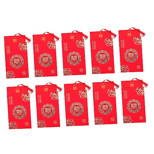 DECOMELODY 10pcs Chinesische Einladungen Im Stil Von Chinesischen Stilen Papier Romantische Hochzeitseinladungskarten von DECOMELODY