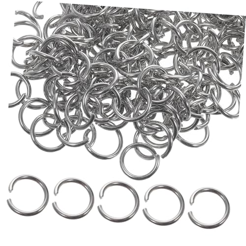 DECOMELODY 200St Spaltring Kit zur Schmuckherstellung Perlen für Schmuckherstellungsset Zubehör reizwäschhe unterwäsch Verbindungsringe für Armbänder kleine Biegeringe Rostfreier Stahl Silver von DECOMELODY