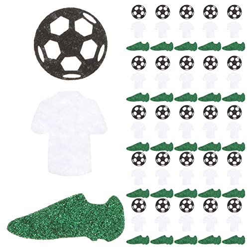 DECOMELODY 50 Stück Dekorationen Für Fußballpartys Strudel Fußball Geburtstagdekorationen Fußball-party-ornament Fußball Hängende Wirbel Flaggen-cupcake-topper Fußballspiele Nicht Gewebt von DECOMELODY