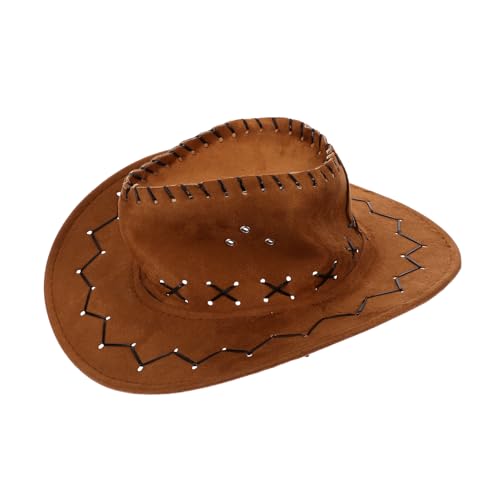 DECOMELODY Lustiger Cowboyhut für Kinder Western-Strohhut dekorativer Hut sicher und bequem für Party Karneval Cosplay Geburtstag von DECOMELODY