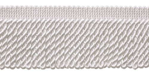 2.5 Inch Bullion Fringe Trim, Style# EF25 Color: WHITE - A1, Sold By the Yard by DecoPro 2.5 Inch Bullion Fringe Trim, Style# EF25 Color: WHITE - A1, Sold By the Yard by DecoPro von DÉCOPRO
