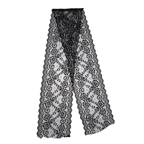 DECORNIJIA 1 Rolle Spitze Breit Schnürsenkel Blumen- Dünn Hochzeitsband Stickerei Zum Nähen Zierleiste Zum Nähen Besticktes Zierband Stretch-nähband Zierleisten Nähen Black Nylon DECORNIJIA 1 Rolle Spitze Breit Schnürsenkel Blumen- Dünn Hochzeitsband Stickerei Zum Nähen Zierleiste Zum Nähen Besticktes Zierband Stretch-nähband Zierleisten Nähen Black Nylon von DECORNIJIA