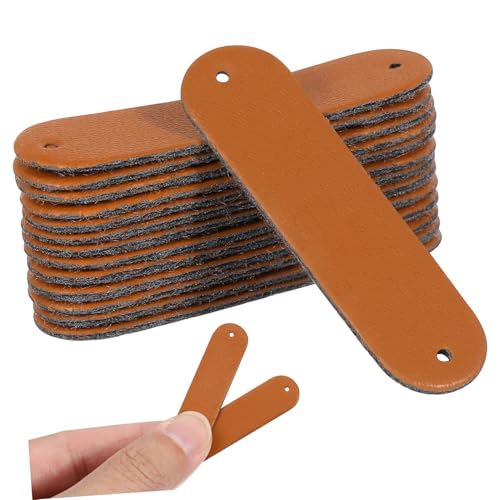 DECORNIJIA 100Stücke DIY PU Leder Etiketten Blanko Labels für Kleidung Hüte und Taschen Personalisierbar Langlebig und Wiederverwendbar für Handarbeiten DECORNIJIA 100Stücke DIY PU Leder Etiketten Blanko Labels für Kleidung Hüte und Taschen Personalisierbar Langlebig und Wiederverwendbar für Handarbeiten von DECORNIJIA