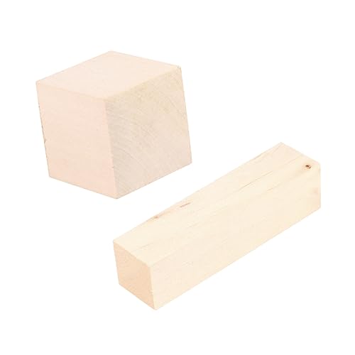 DECORNIJIA 12 Stück DIY Handwerk Holzverzierung Ahornfurnier Würfel Farbrührstäbchen quadratischer Block Holzblöcke für DIY-Ornamente Holzquadrate für DIY-Ornamente kleiner Holzblock Hölzern von DECORNIJIA