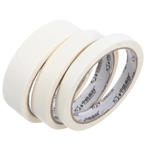 DECORNIJIA 3 Stück Abdeckband Dünnes Klebeband Malerband Zeichenband Wasserdichtes Nahtband Farbband Band Machen Papier Weiß von DECORNIJIA