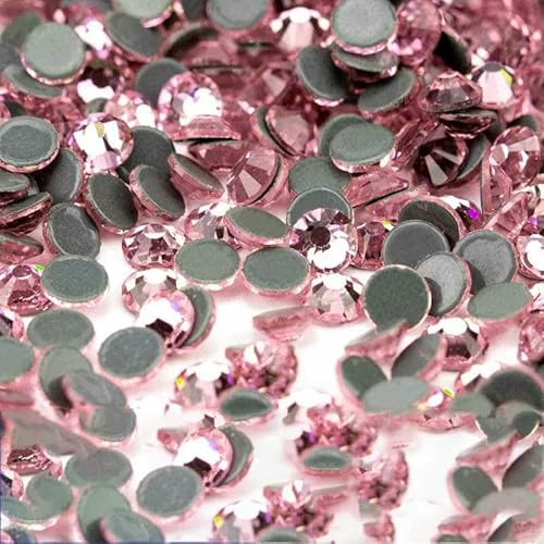 10.000 Stück Glaskristall-Hotfix-Strasssteine mit flacher Rückseite, Glitzer-Strasssteine für DIY-Stoffkleidung, 040 Hellrosa, SS20 – 10.000 (St 10.000 Stück Glaskristall-Hotfix-Strasssteine mit flacher Rückseite, Glitzer-Strasssteine für DIY-Stoffkleidung, 040 Hellrosa, SS20 – 10.000 (St von DEFRTG