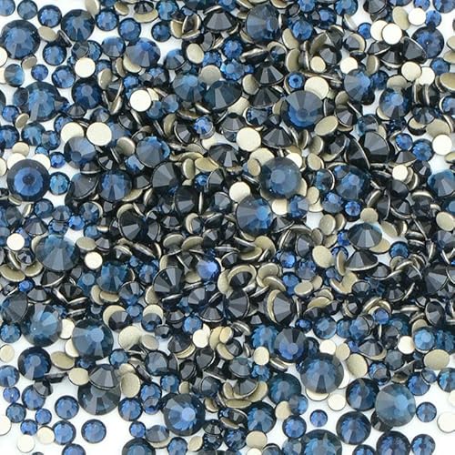 1400 Stück Mix-Größe Mix AB Farbe GRhinestone Flatback Kristallsteine Nicht Hotfix Strass-Applikationen für Nagelkleid Handwerk-Montana von DEFRTG