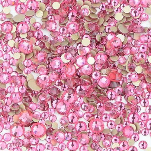 1400 Stück Mix-Größe Mix AB Farbe GRhinestone Flatback Kristallsteine Nicht Hotfix Strass Applikationen für Nagelkleid Handwerk-Rose von DEFRTG