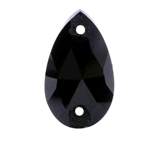 6 Größen, Tropfenglas, zum Aufnähen, Strasssteine mit Löchern, Glitzer-Strass-Kristalle, Nähzubehör für Hochzeitskleider, B01-Schwarz-13 x 22 mm 6 Größen, Tropfenglas, zum Aufnähen, Strasssteine mit Löchern, Glitzer-Strass-Kristalle, Nähzubehör für Hochzeitskleider, B01-Schwarz-13 x 22 mm von DEFRTG
