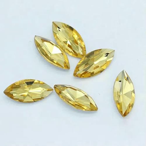 Alle Größen, 24 Farben, Pferdeauge, Glaskristall, spitze Rückseite, Strasssteine, foliert, ausgefallene Steine für Schuhe, Kleidungsstücke, Kopfschmuck, Schmuckherstellung, Gold, 13 x 27 mm, 9 Stück Alle Größen, 24 Farben, Pferdeauge, Glaskristall, spitze Rückseite, Strasssteine, foliert, ausgefallene Steine für Schuhe, Kleidungsstücke, Kopfschmuck, Schmuckherstellung, Gold, 13 x 27 mm, 9 Stück von DEFRTG