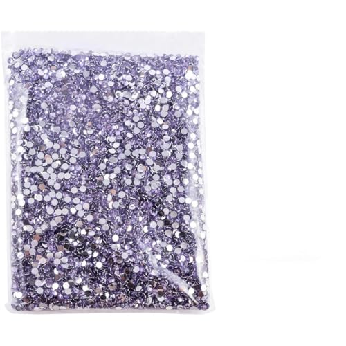 Flache Rückseite, silberfarbene Unterseite, Harz, nicht Hotfix-Strasssteine im großen Paket, Glitzerkristalle und Strass für -11 Lt Amethyst-4,0 mm SS16-10. von DEFRTG