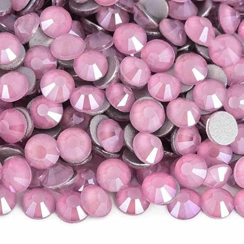 Glitzer-Strasssteine, nicht Hotfix-Strasssteine, Mokka-Kristall-Strasssteine, Strass-Diamant für Nagelkunst-Dekorationen, Y4075-Pink-SS30-288 Stü Glitzer-Strasssteine, nicht Hotfix-Strasssteine, Mokka-Kristall-Strasssteine, Strass-Diamant für Nagelkunst-Dekorationen, Y4075-Pink-SS30-288 Stü von DEFRTG