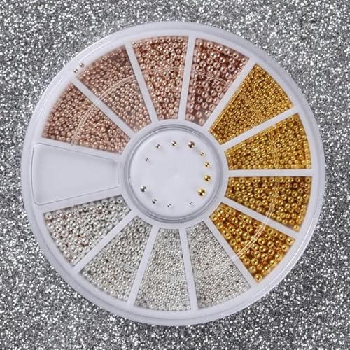 Nagelteile Nail Art Glitzer Strass Kristall Edelsteine Schmuck Perlen Maniküre Dekoration Zubehör Nagelzubehör für -03 von DEFRTG