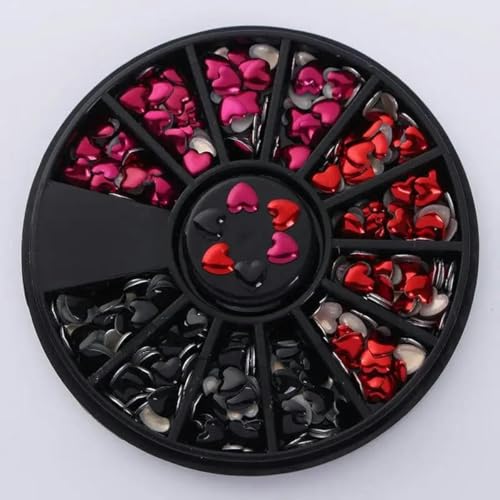 Nagelteile Nail Art Glitzer Strass Kristall Edelsteine Schmuck Perlen Maniküre Dekoration Zubehör Nagelzubehör für -10 von DEFRTG