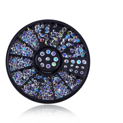 Nagelteile Nail Art Glitzer Strass Kristall Edelsteine Schmuck Perlen Maniküre Dekoration Zubehör Nagelzubehör für -14 von DEFRTG