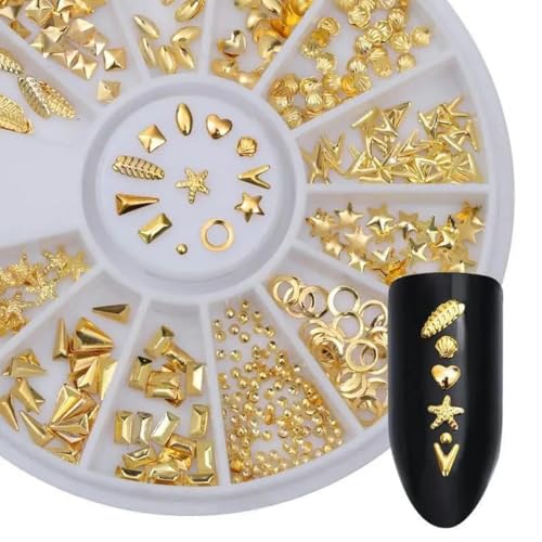 Nagelteile Nail Art Glitzer Strass Kristall Edelsteine Schmuck Perlen Maniküre Dekoration Zubehör Nagelzubehör für -21 von DEFRTG