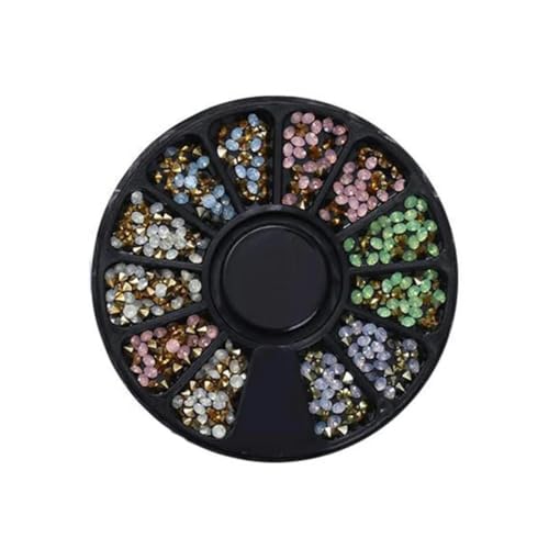 Nagelteile Nail Art Glitzer Strass Kristall Edelsteine Schmuck Perlen Maniküre Dekoration Zubehör Nagelzubehör für -28 von DEFRTG