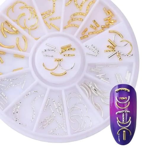 Nagelteile Nail Art Glitzer Strass Kristall Edelsteine Schmuck Perlen Maniküre Dekoration Zubehör Nagelzubehör für -39 von DEFRTG