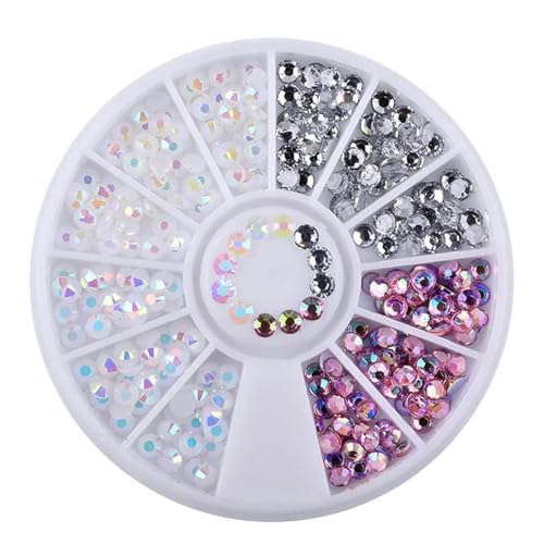 Nagelteile Nail Art Glitzer Strass Kristall Edelsteine Schmuck Perlen Maniküre Dekoration Zubehör Nagelzubehör für -57 von DEFRTG