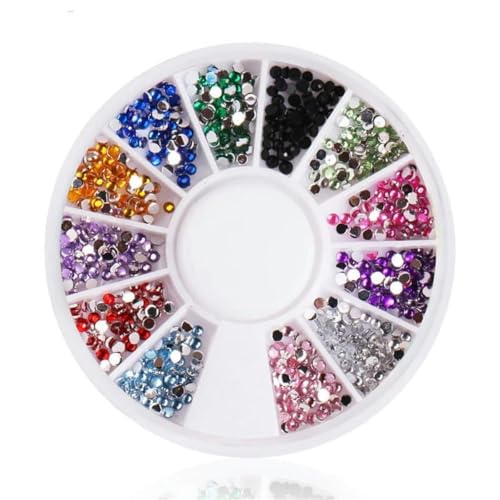 Nagelteile Nail Art Glitzer Strass Kristall Edelsteine Schmuck Perlen Maniküre Dekoration Zubehör Nagelzubehör für -61 von DEFRTG