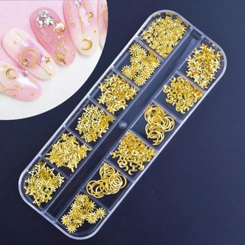 Nagelteile Nail Art Glitzer Strass Kristall Edelsteine Schmuck Perlen Maniküre Dekoration Zubehör Nagelzubehör für -G-08 von DEFRTG