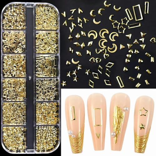 Nailart-Strassstein-Set, 2400 Stück, Nagel-Edelsteine, AB, flache Rückseite, Strasssteine mit Aufbewahrungs-Organizer für Design, Bright Holiday-131 von DEFRTG