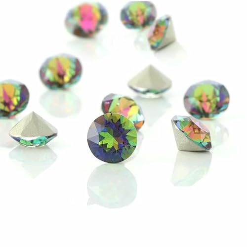 Runde Strasssteine, Diamant-Glaskristalle, Glitzer, 3/4/5/6/7/8/10 mm, Dekoration, spitze Schmuckherstellung, zum Aufkleben auf Nägel, DIY-Zubehör – Vitrail Medium – 7 mm, 10 Stück Runde Strasssteine, Diamant-Glaskristalle, Glitzer, 3/4/5/6/7/8/10 mm, Dekoration, spitze Schmuckherstellung, zum Aufkleben auf Nägel, DIY-Zubehör – Vitrail Medium – 7 mm, 10 Stück von DEFRTG