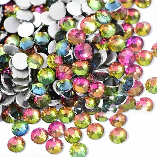 SS3-SS30 Glitzer-Kristall, nicht Hot Fix, Strasssteine, zum Nähen von Kleidungsstücken, Diamant-Nagelkunst, für DIY-Nagel-Charms, Regenbogen, gemischte Größe, 1440 Stück SS3-SS30 Glitzer-Kristall, nicht Hot Fix, Strasssteine, zum Nähen von Kleidungsstücken, Diamant-Nagelkunst, für DIY-Nagel-Charms, Regenbogen, gemischte Größe, 1440 Stück von DEFRTG