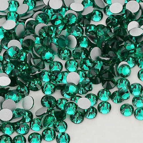 SS6-SS30 Glas-Strasssteine mit flacher Rückseite, mehrfarbig, blau, glitzernd, runde Steine, Strasssteine für Nagelkunst, Stoff, Kleidung, Dekoration – blauer Zirkon – SS6 – 1440 Stück SS6-SS30 Glas-Strasssteine mit flacher Rückseite, mehrfarbig, blau, glitzernd, runde Steine, Strasssteine für Nagelkunst, Stoff, Kleidung, Dekoration – blauer Zirkon – SS6 – 1440 Stück von DEFRTG