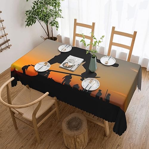 Rechteckige Tischdecke, Skateboard-Druck, schmutzabweisend, knitterfrei, waschbar, Tischdecke für Küche, Esszimmer, Party, Heimdekoration, 140 x 180 cm von DEHIWI