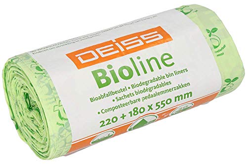 Bio-Müllbeutel DEISS Bioline 10 L, kompostierbar, 480 Stück von DEISS