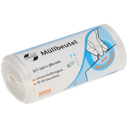 Müllbeutel DEISS UNIVERSAL PLUS 30 L, 100-er Pack von DEISS