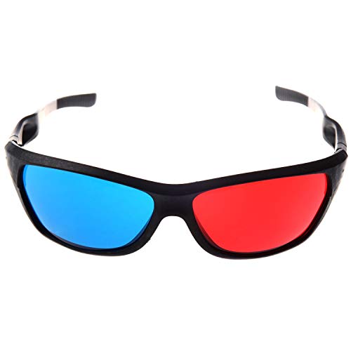 DEKLONPER Rot und Blau/Blaugruen Anaglyph Einfacher Stil 3D-Brille Fuer 3D Film Spiel (Extra Upgrade-Stil) von DEKLONPER