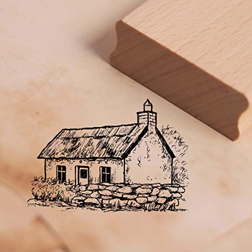 Motivstempel Cottage Stempel Haus - ca. 48mm x 34mm von DEKO-LANDO