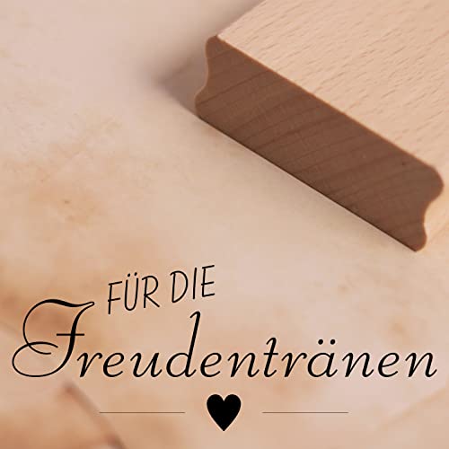 Motivstempel Für die Freudentränen Stempel Herz 68 x 27 mm von DEKO-LANDO