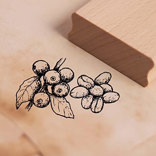 Motivstempel Kaffeebohne Stempel 48 x 28 mm von DEKO-LANDO