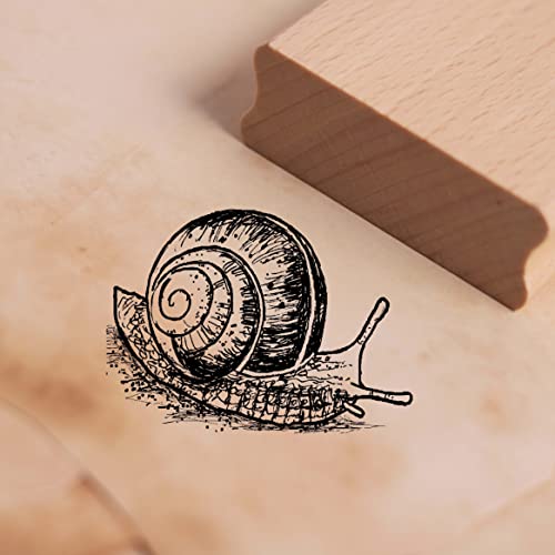 Motivstempel Schnecke Natur Stempel 38 x 28 mm von DEKO-LANDO