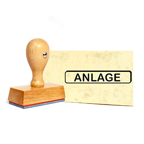 Stempel Anlage - Holzstempel - 49 x 9 mm von DEKO-LANDO