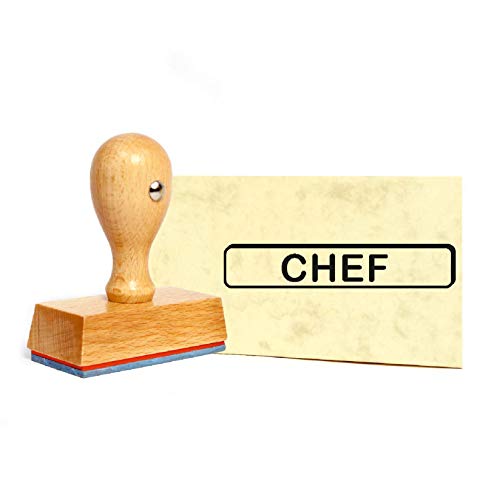 Stempel Chef - Holzstempel - 49 x 9 mm von DEKO-LANDO