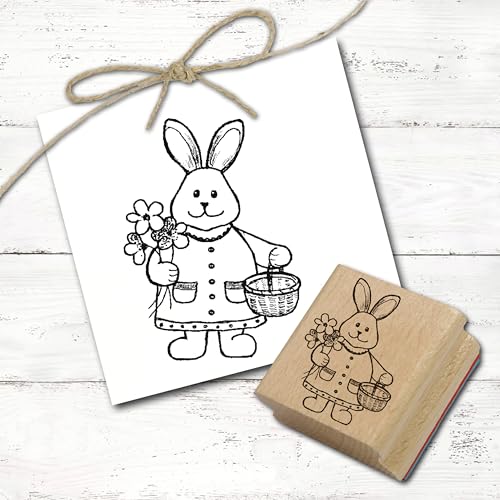 Stempel Frau Osterhase - Motivstempel ca. 28 x 38 mm von DEKO-LANDO