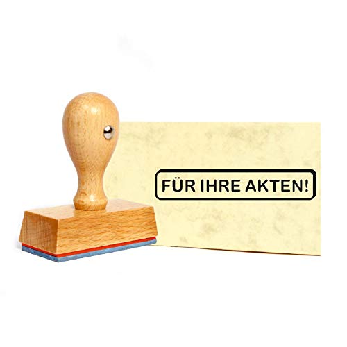 Stempel Für Ihre Akten - Holzstempel - 49 x 9 mm von DEKO-LANDO