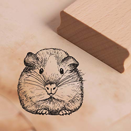 Stempel Meerschweinchen Kopf - Motivstempel ca. 38 x 37 mm von DEKO-LANDO