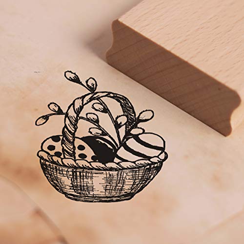 Stempel Osterkorb - Motivstempel Ostern ca. 38 x 38 mm von DEKO-LANDO