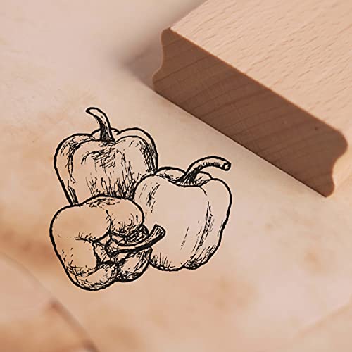 Stempel Paprika - Motivstempel ca. 38 x 38 mm von DEKO-LANDO