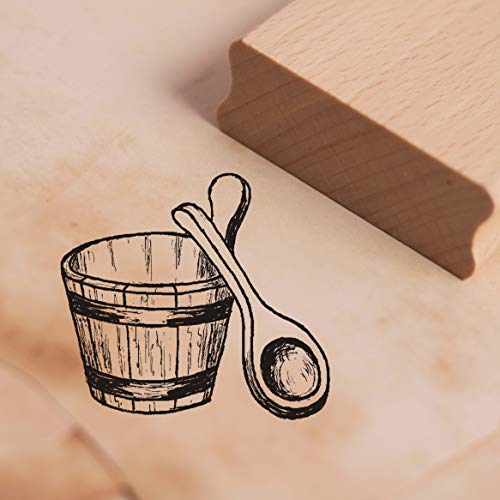 Stempel Sauna Bottich - Motivstempel ca. 38 x 35 mm von DEKO-LANDO