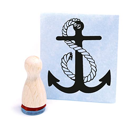 Ministempel Anker - kleiner Holzstempel mini Motivstempel Kegel Figur Ø12 mm Ministempel Anker - kleiner Holzstempel mini Motivstempel Kegel Figur Ø12 mm von DEKOLANDO