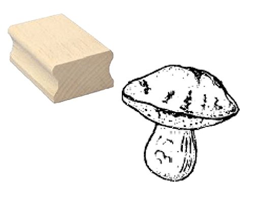 Stempel Holzstempel Motivstempel « PILZ STEINPILZ » Scrapbooking - Pflanze von DEKOLANDO